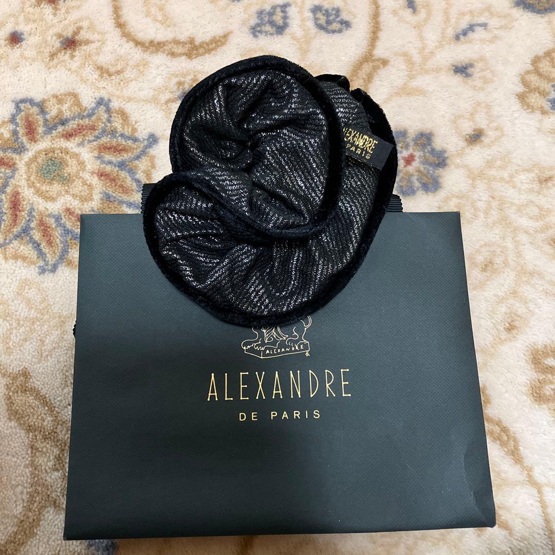 ALEXANDRE DE PARIS　シュシュ　ブラック