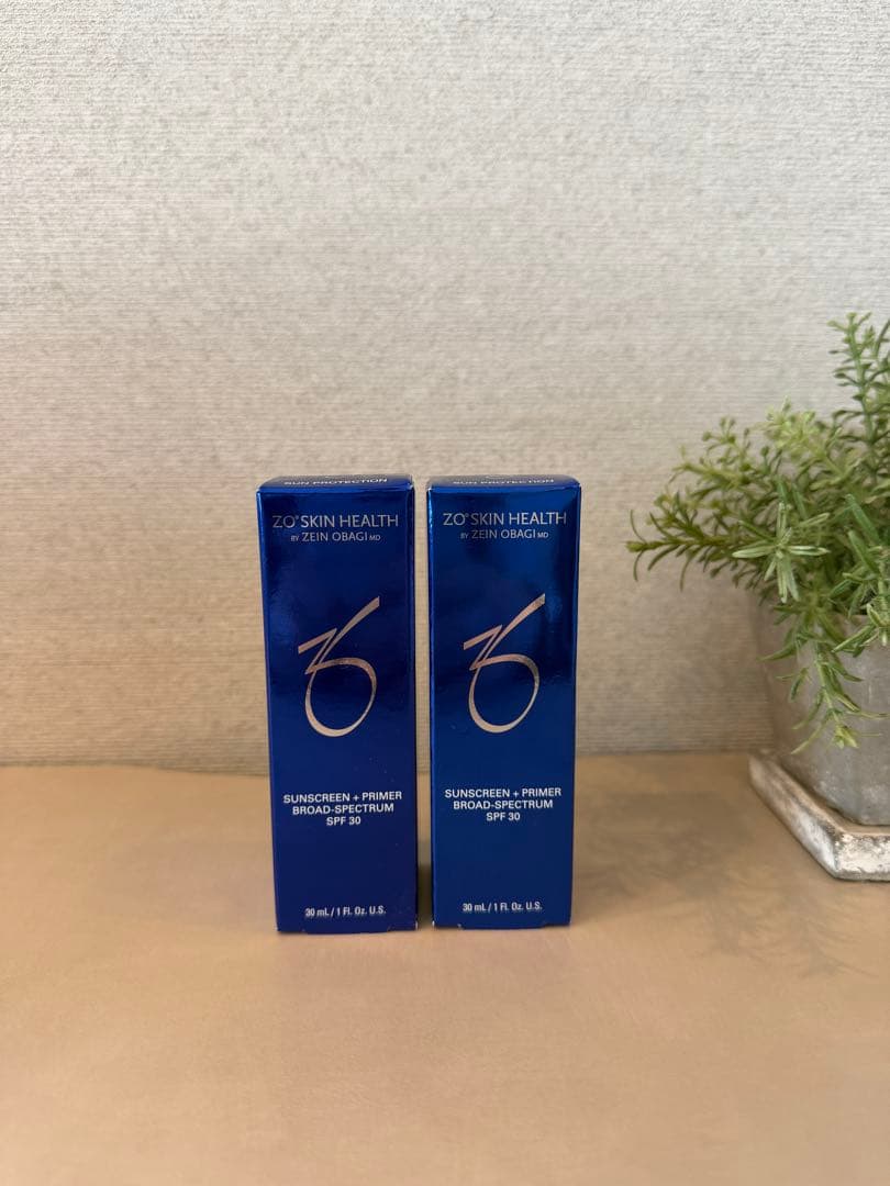 ゼオスキン　サンスクリーンプラスプライマー　2個 マット仕上げの日焼け止め＆化粧下地 ゼオスキンのサンスクリーン+