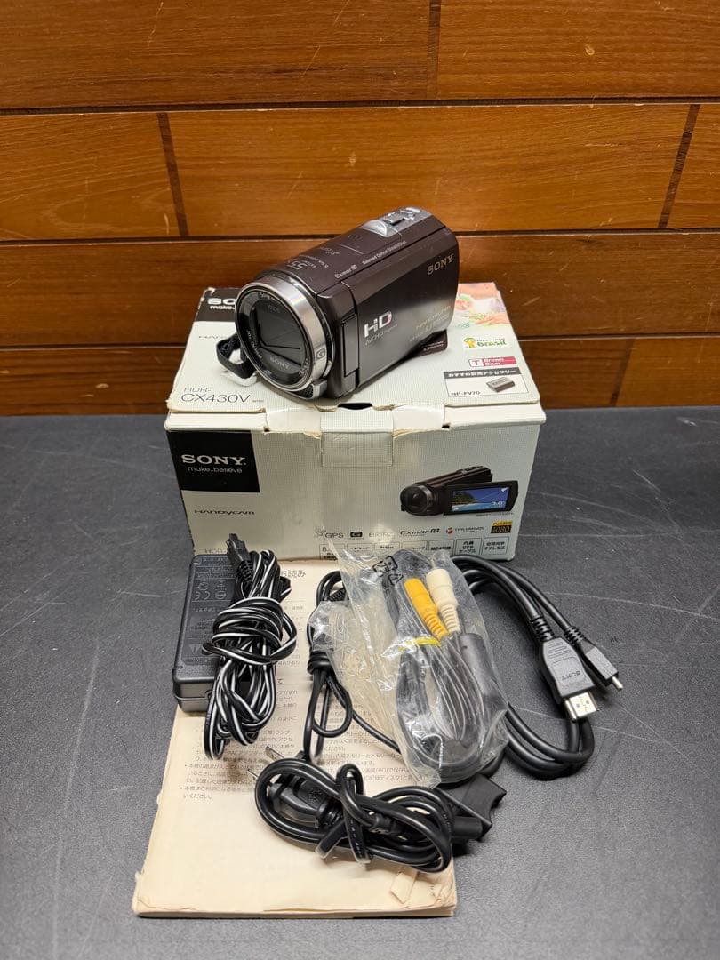 ビデオカメラ SONY HDR-CX430V 動作確認済み 中古品