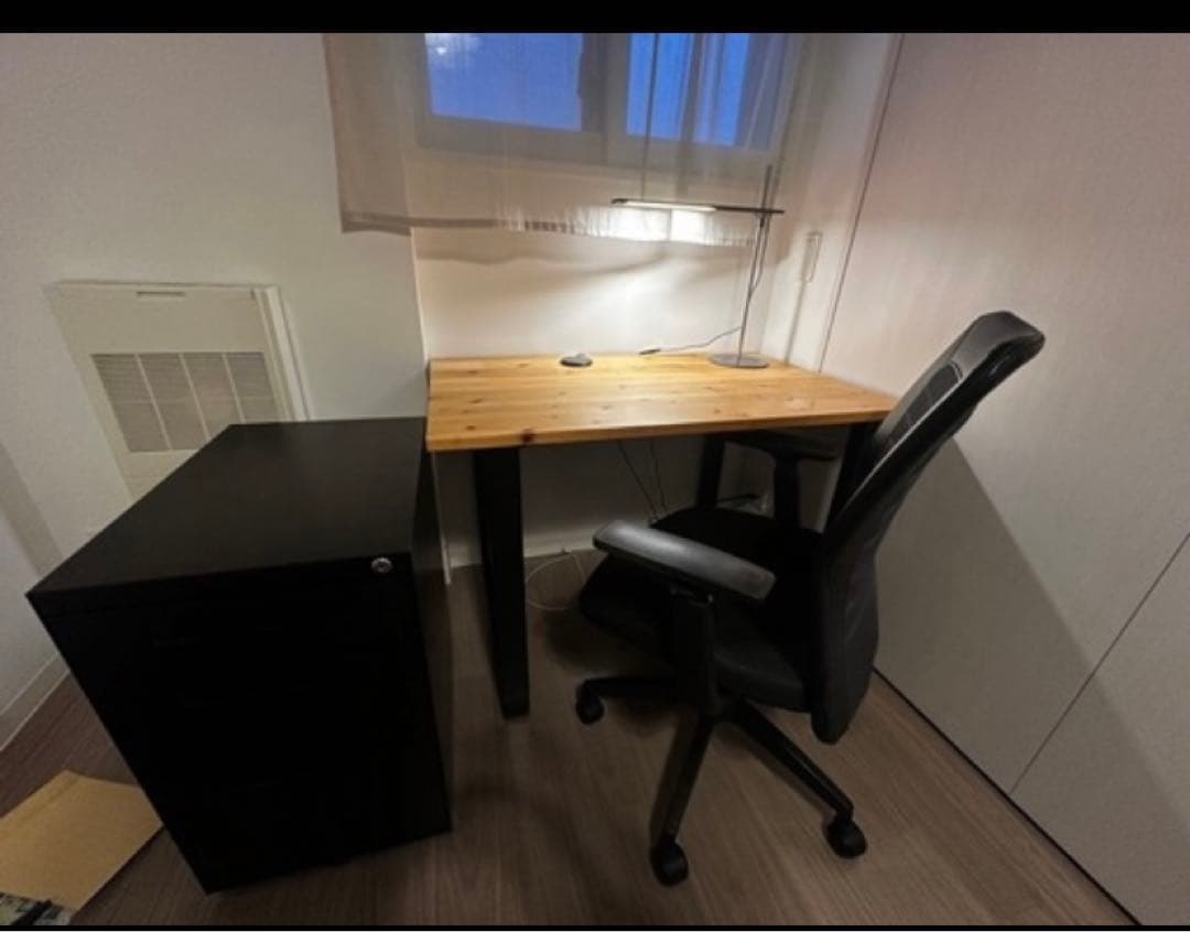 KANADEMONO キャビネットワゴン　black 黒