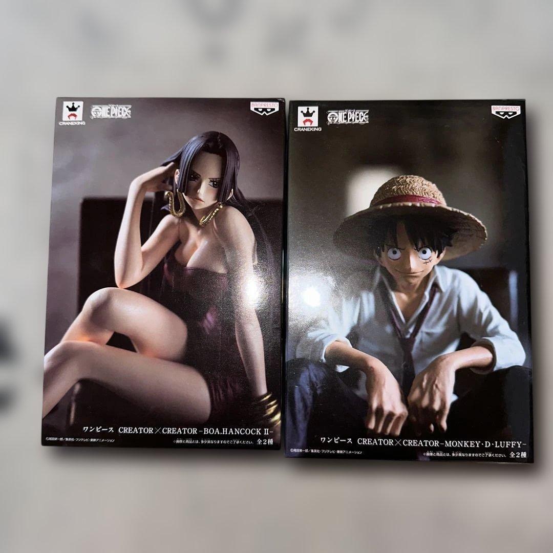ONE PIECE フィギュア　クリエイター×クリエイター　ルフィ　ハンコック ワンピース 造形師×写真家 CREATOR×CREATOR ルフィー ハンコック