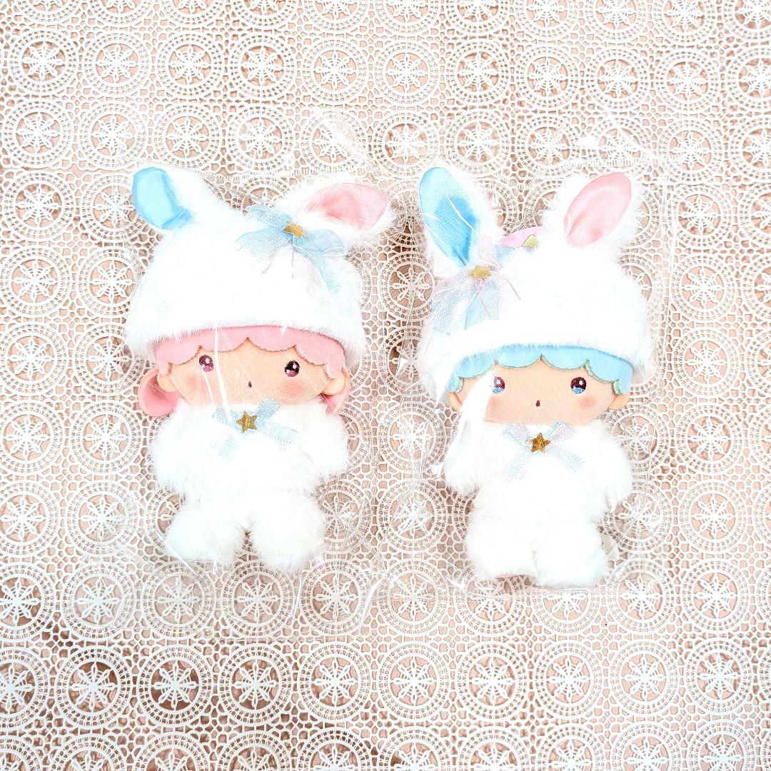 サンリオ キキララ ぬいぐるみ 白うさぎ バニー キーホルダー