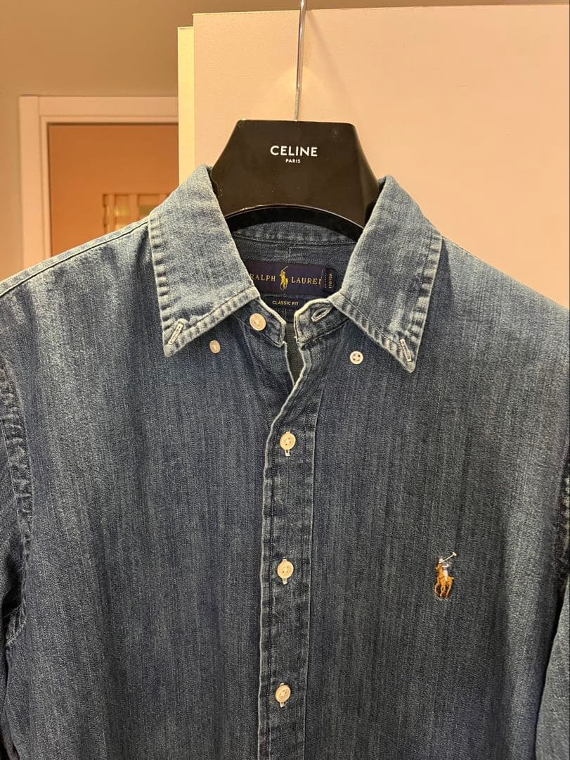新品同様】山P着用 ラルフローレン デニムシャツ クラシックフィット M