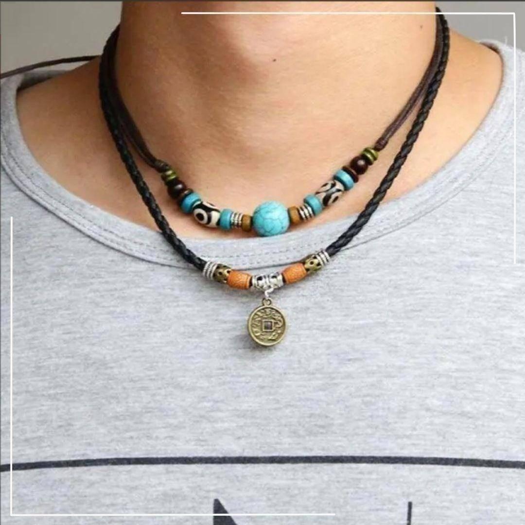 ターコイズ ナバホ族 ネックレス インディアンジュエリー - メルカリ
