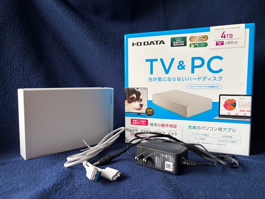 I-O DATA 4TB 外付けハードディスク HDD-UTL4WB