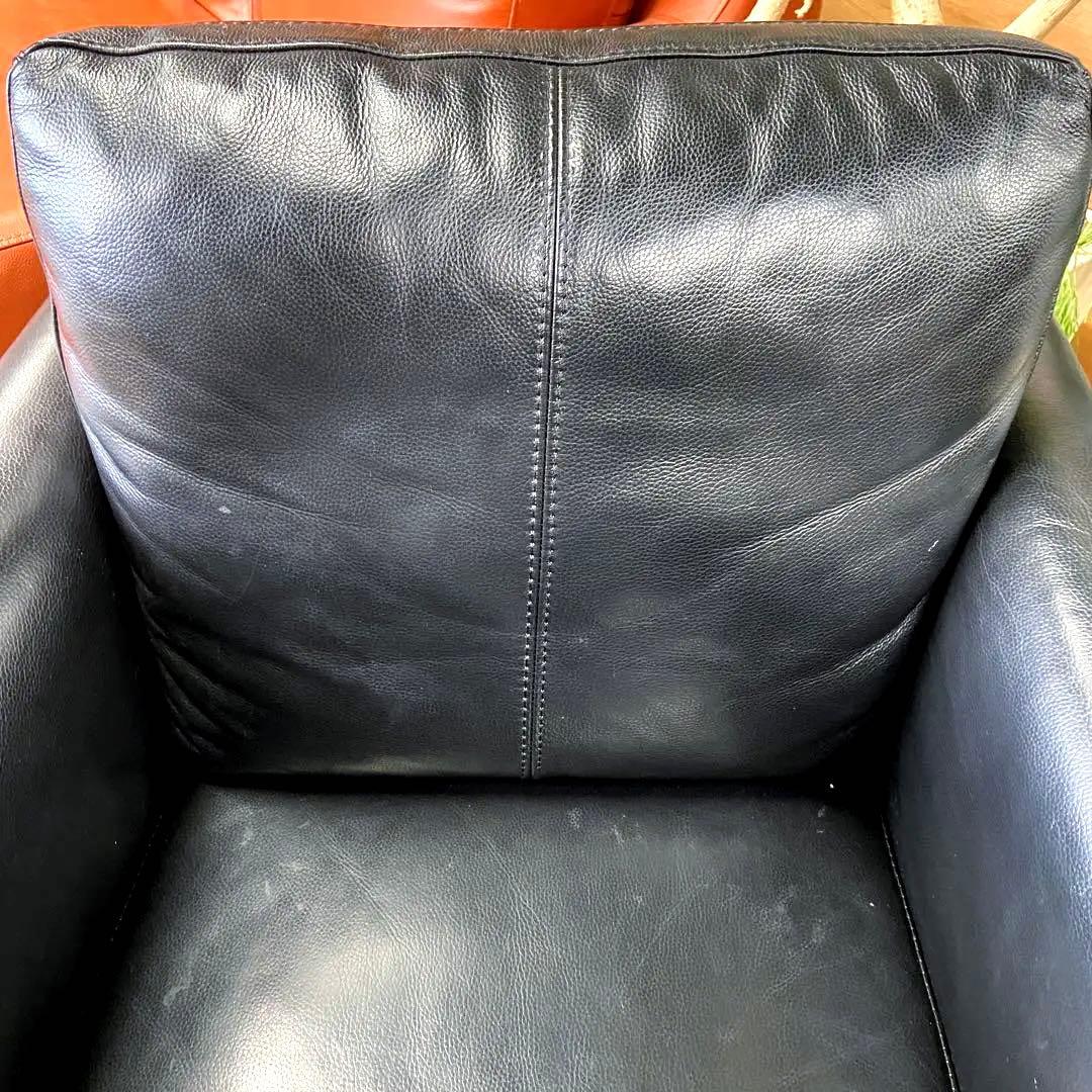 大塚家具⭐️エルエス L/S 58N アームチェア レザー ブラック 1人掛け