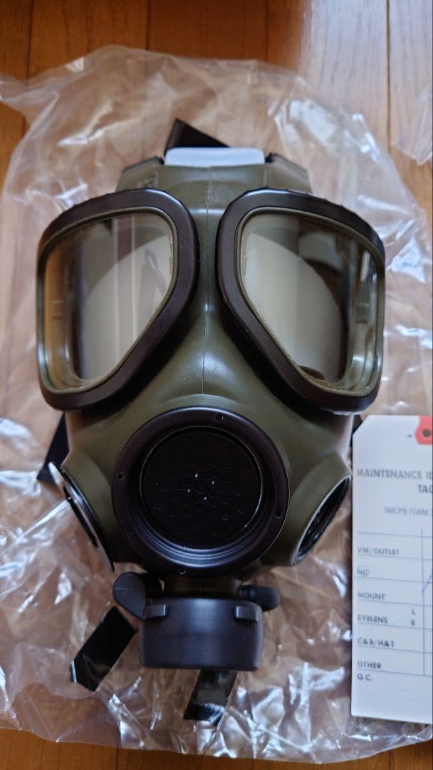 米軍M40ガスマスク 実物 未使用品 ダンボール箱入りセット