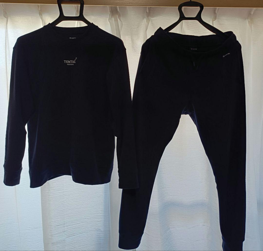 BAKUNE リカバリー ウェア M スウェット 上下 セット TENTIAL