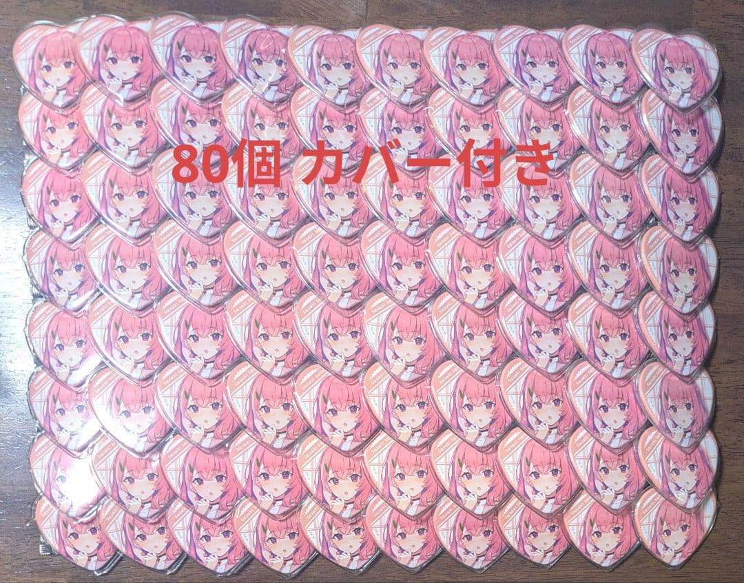 笹木咲 バレンタイン ハート缶バッジ にじさんじ Café Cutemare】ハート型缶バッジ2個セット｜にじさんじオフィシャルストア