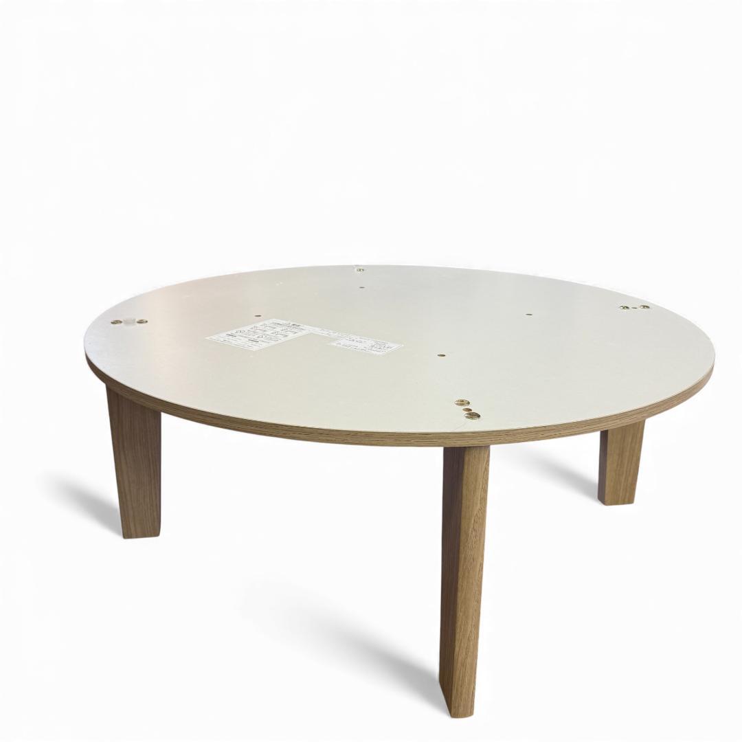 Rita様専用 直径85cm【訳あり新品】円形こたつテーブル オーク調