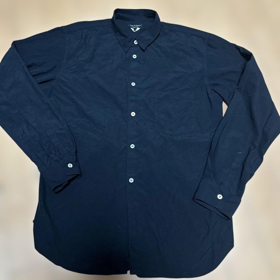 COMME des GARÇONS HOMME PLUS ブラック長袖シャツ L