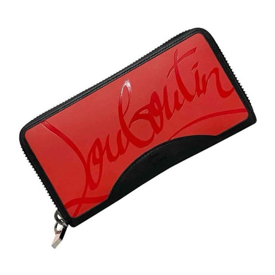 クリスチャンルブタン 長財布 レッド ブラック パネトーネ スニーカーソール