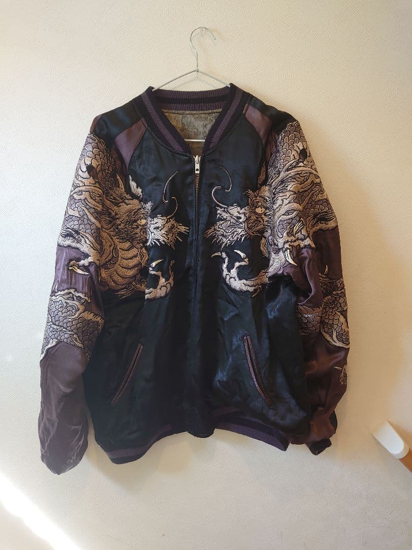 花旅楽団スカジャン スカジャン 花旅楽団 はなたびがくだんスクリプト 鯉と金太郎 SSJ-518