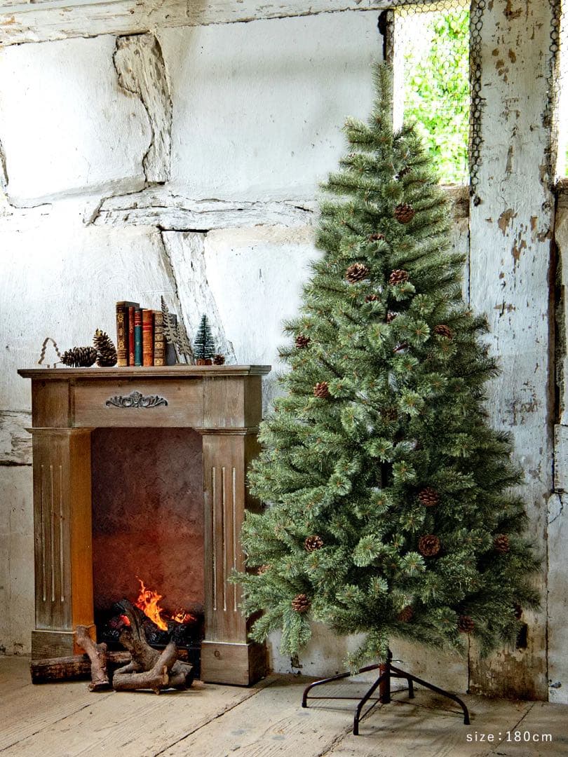 alsace tree アルザス クリスマスツリー 180cm 松ぼっくり付き!