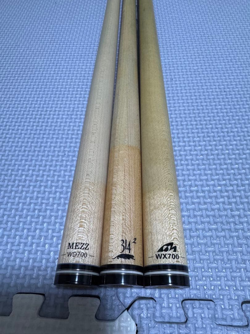 ★ビリヤードシャフト3本★WAVY ジョイント★