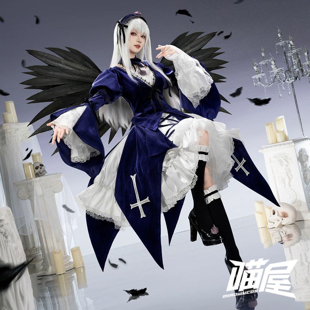 猫屋小舗 水銀燈 ローゼンメイデン コスプレ衣装※ウィッグ 靴 翼追加可