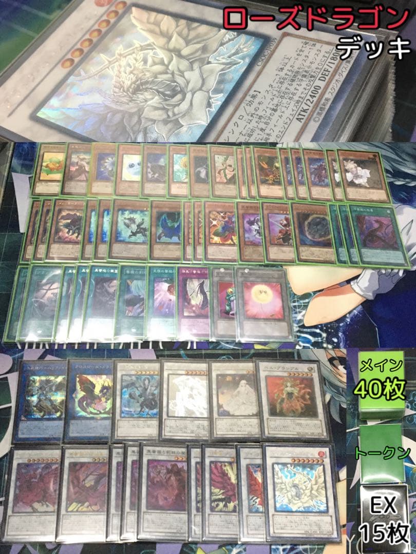 ローズドラゴンデッキ ブラックローズドラゴン ホログラフィックレア 他