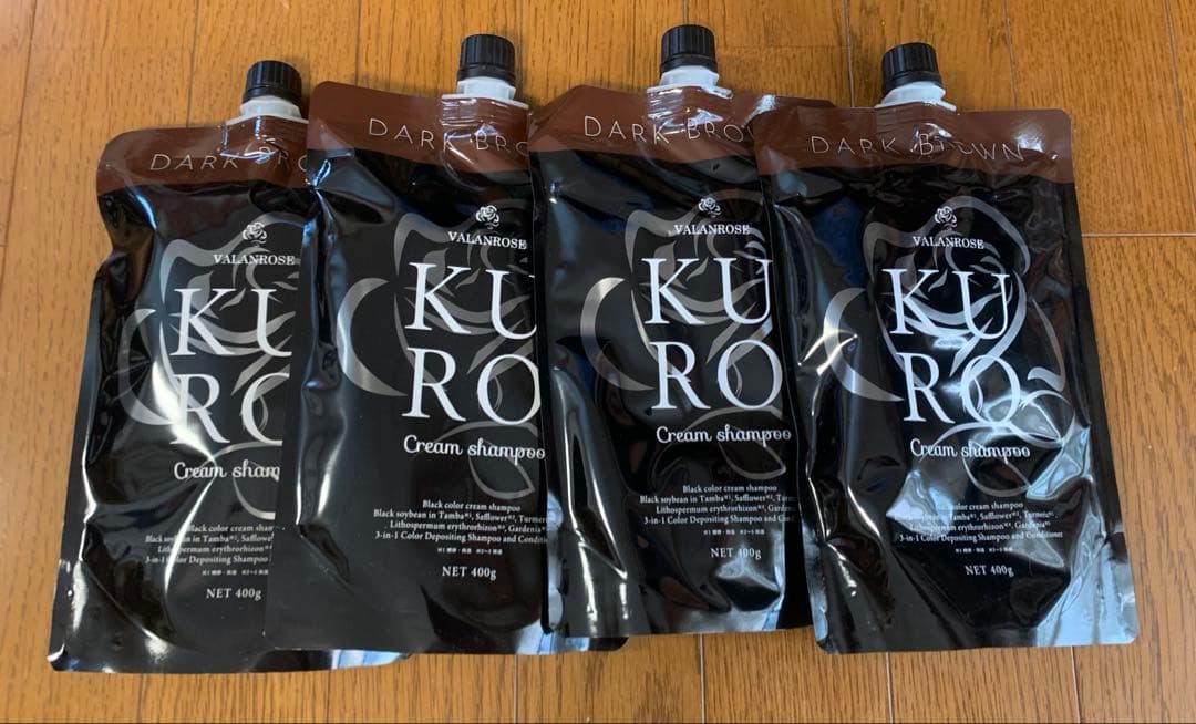 お値下け可★KURO Cream Shampoo ダークブラウン 400g