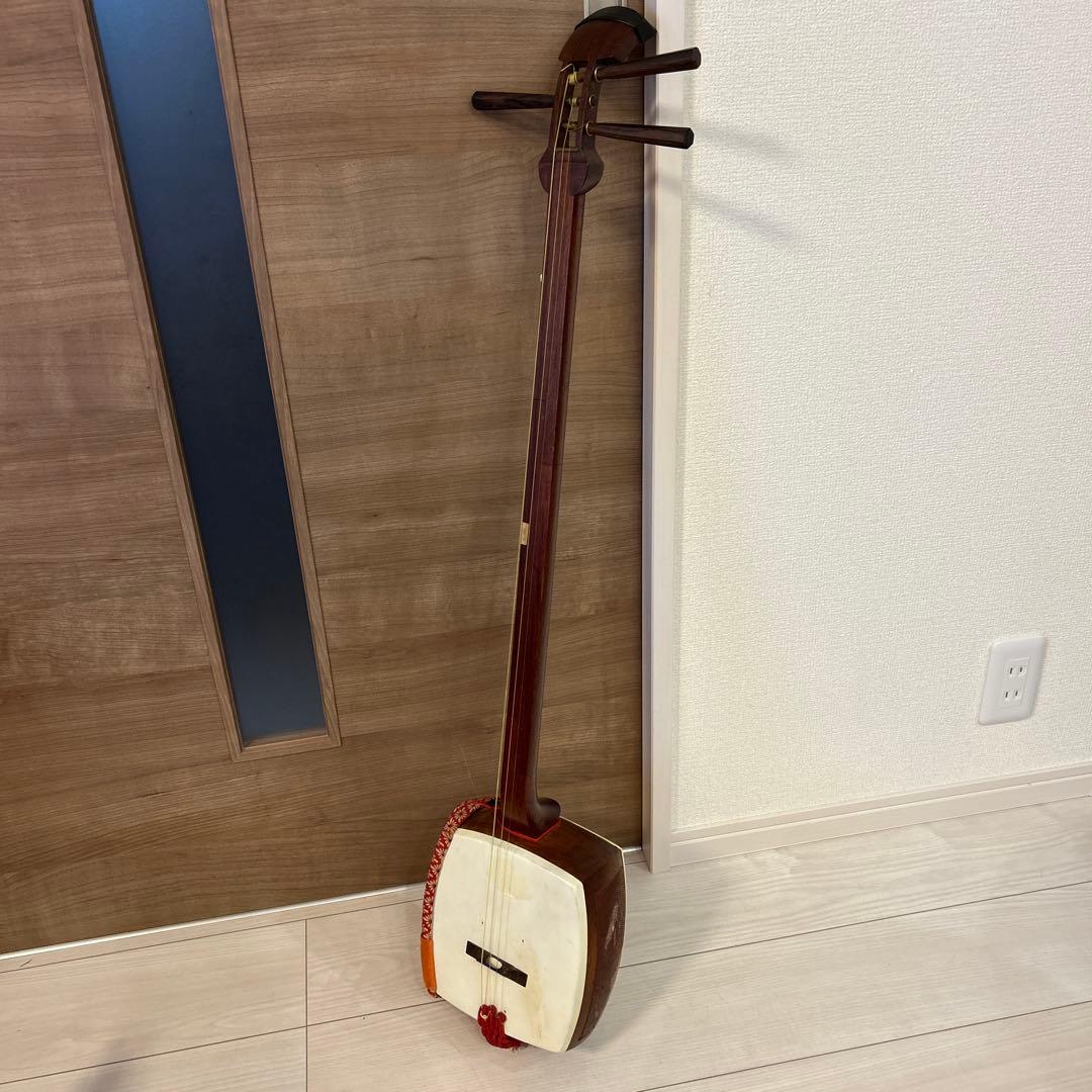 レトロ 三味線 花梨 太棹 義太夫 津軽三味線 民謡 弦楽器 和楽器