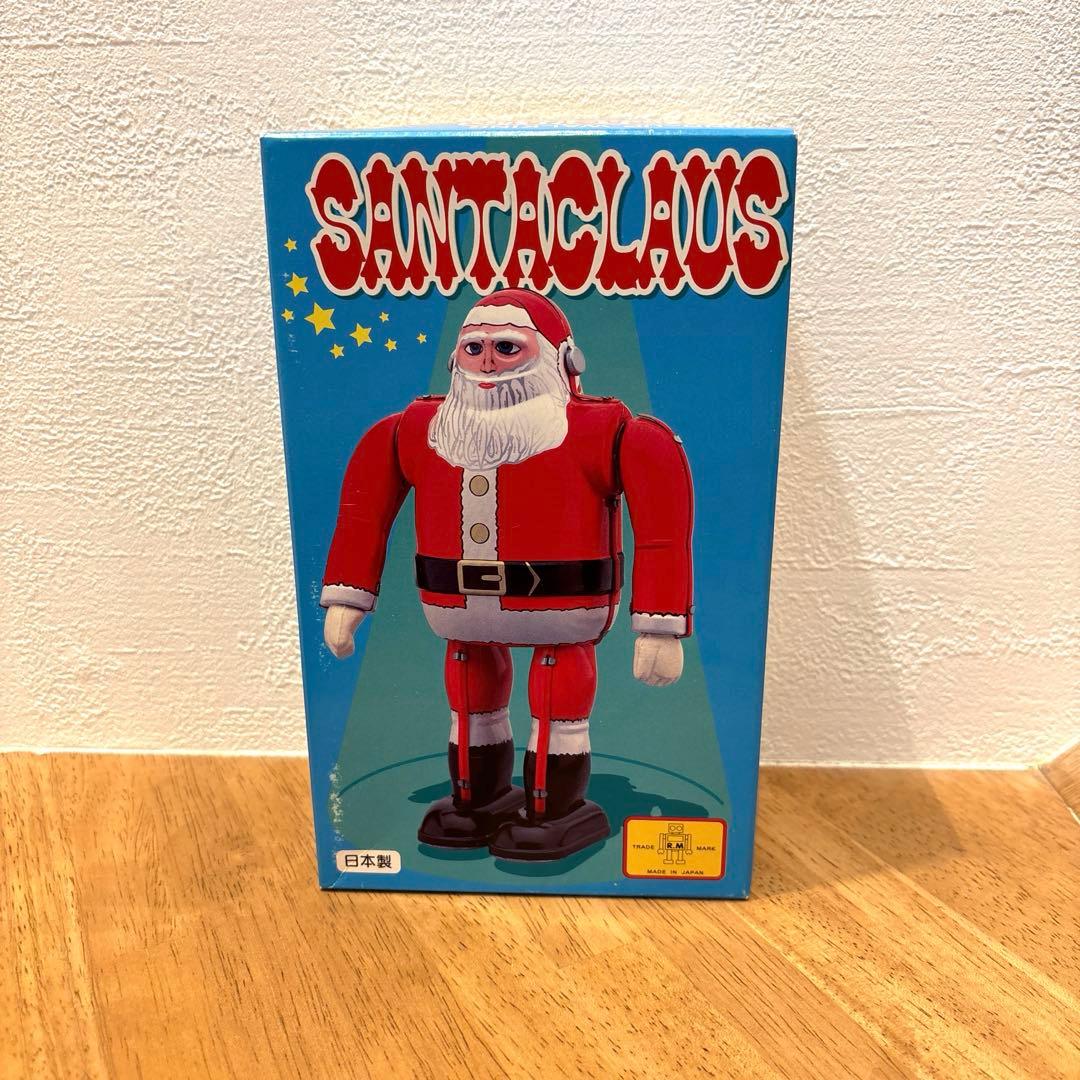 大阪ブリキ　メタルハウス　サンタクロース 大阪ブリキ・メタルハウス製 手を振って歩くブリキのサンタクロース 外