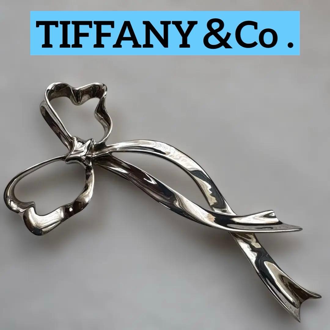 ✨TIFFANY brooch✨ティファニーブローチ SV925 リボン ピン