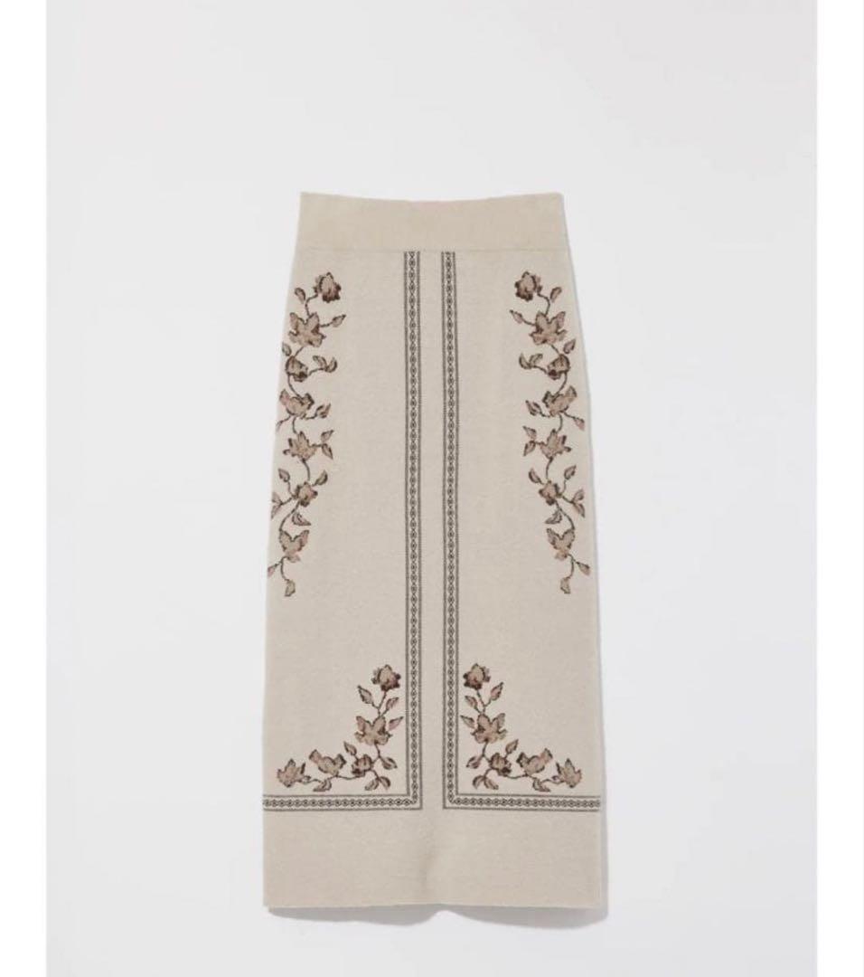 eaphi SCARF MOTIF KNIT SKIRT サイズ1