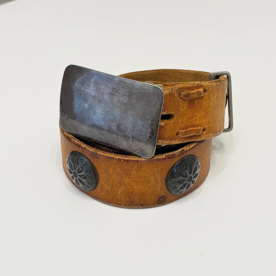 REDMOON 9連 バックル コンチョベルト シルバー928