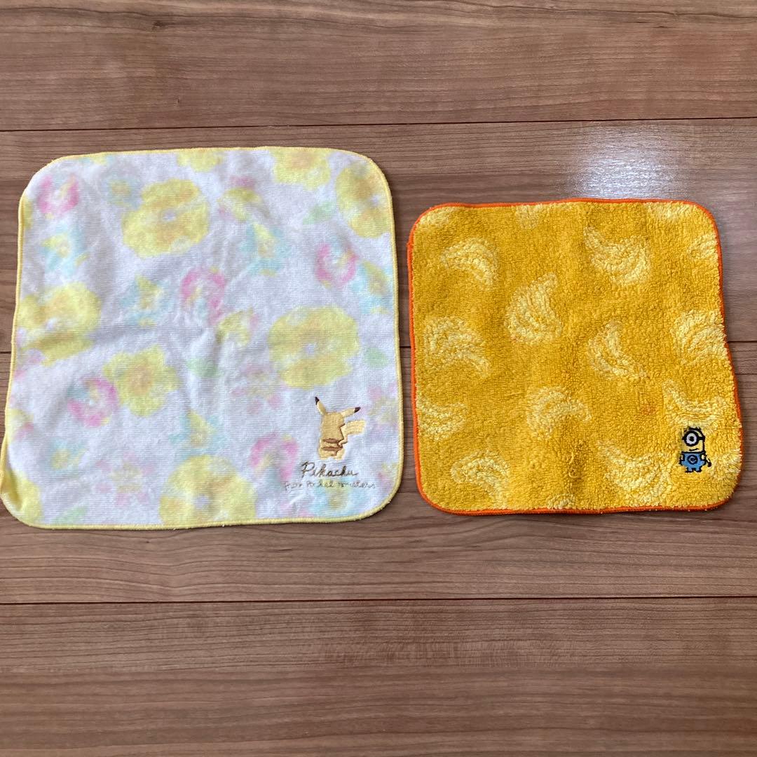 子供用タオルハンカチ2枚セット ポケモン＋ミニオン - メルカリ