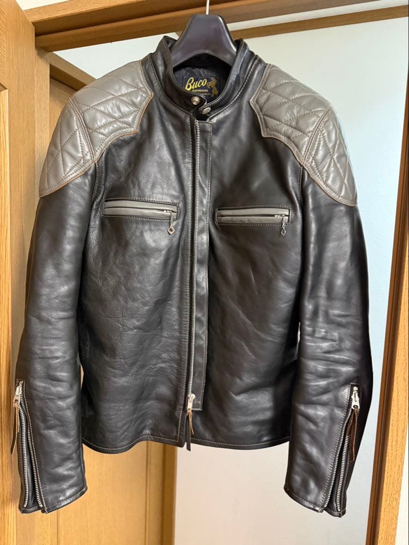 リアルマッコイズ BUCO J100 パット入り ライダース ブコ BUCO J-100 JACKET | LEATHER JACKET(BUCO) | The Real McCoy's ONLINE
