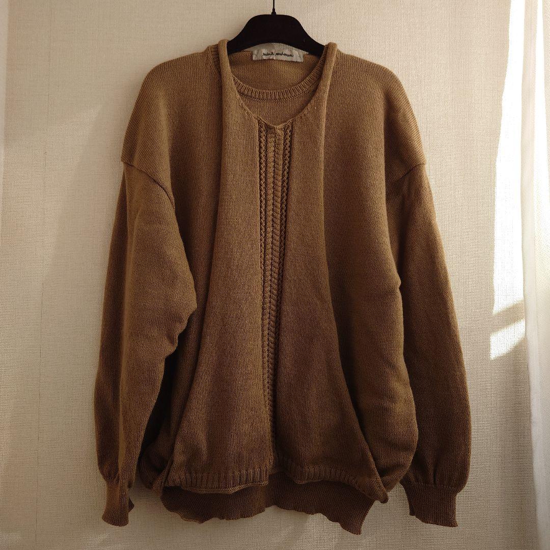 ミナペルホネン 38 セーター kerros 茶