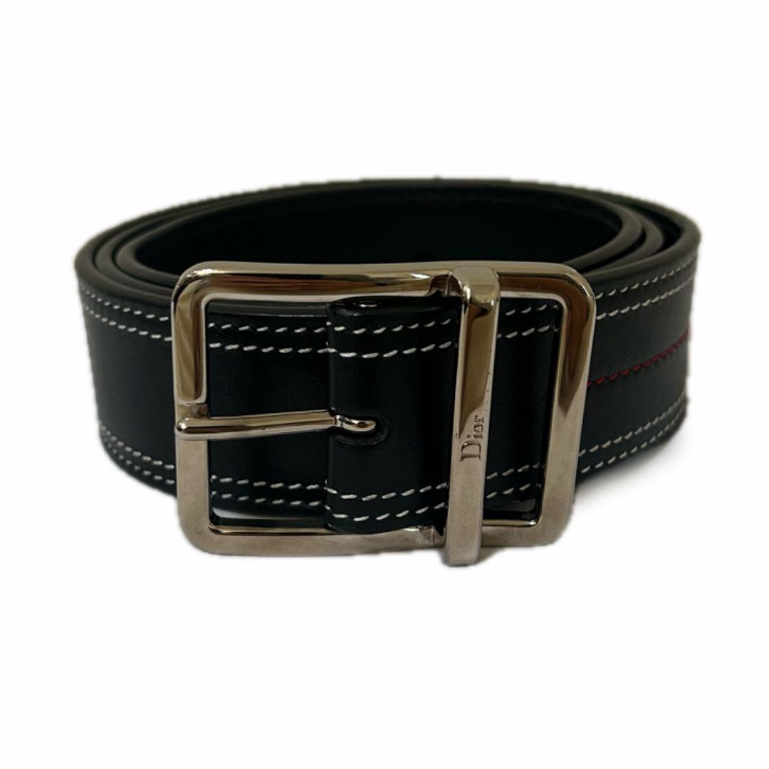 Dior HOMME ステッチレザーベルト archive ディオールオム