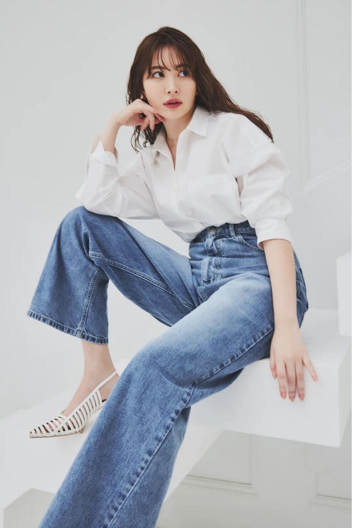 herlipto Milano Wide-Straight Jeans デニム