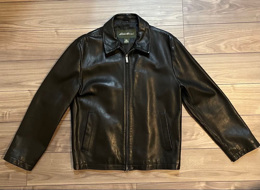 Eddie Bauer Leather Jacket サイズL 羊革