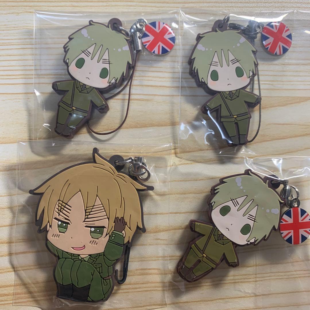 ヘタリア イギリス ラバスト ラバーストラップ 4点セット - メルカリ
