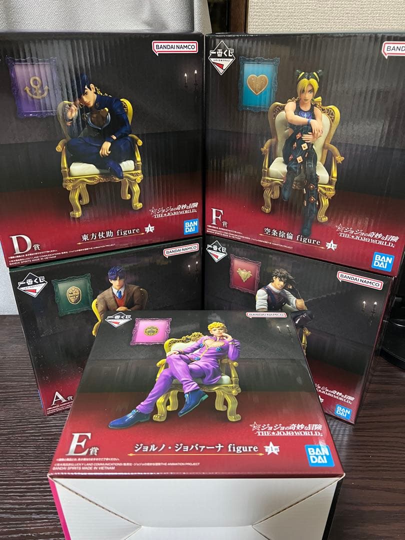 ジョジョの奇妙な冒険 JOJOWORLDフィギュア5種＋ラバーチャーム全種セット