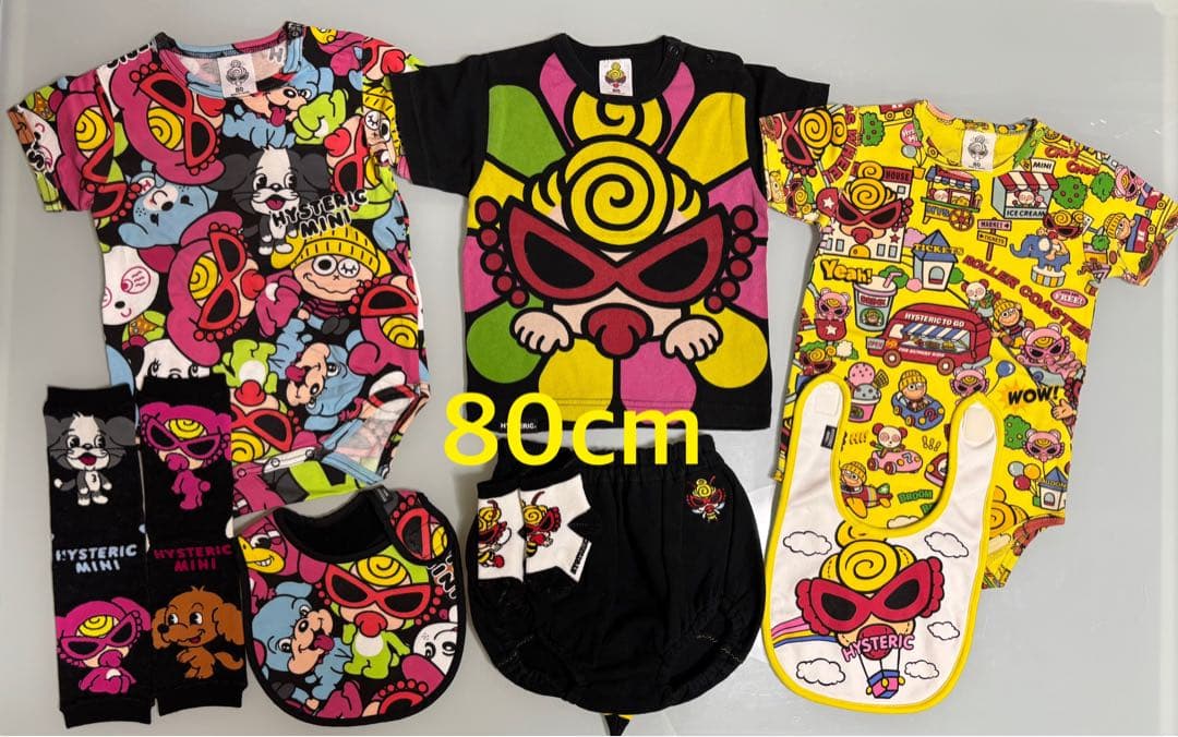 ヒスミニ ヒステリックミニ ②男の子80cm→8点セット HYSTERIC MINI(ヒステリックミニ) めじるしアクセサリー｜ガシャポン