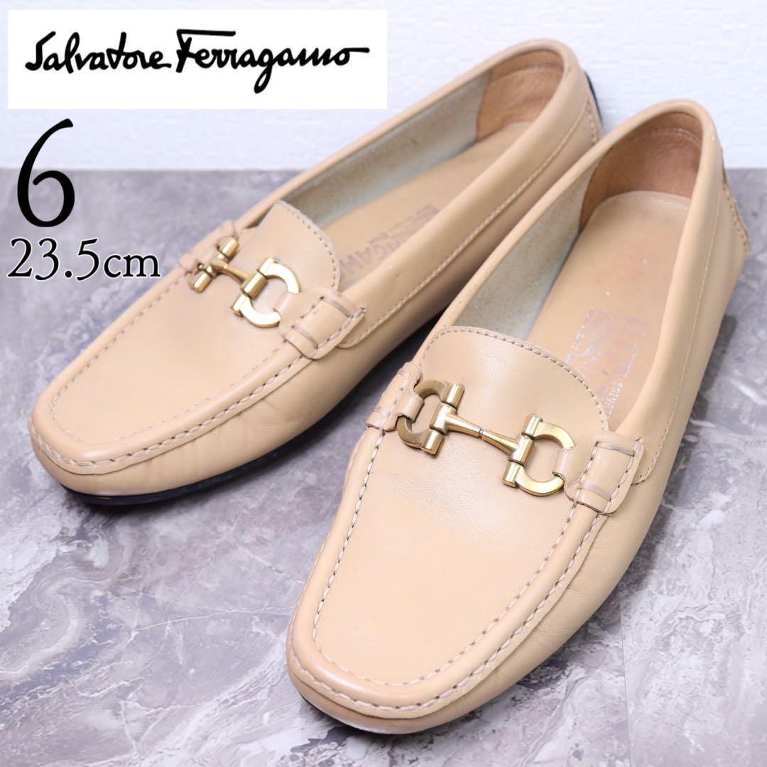 Ferragamo フェラガモ 23.5 🎑 ガンチーニ ドライビングシューズ