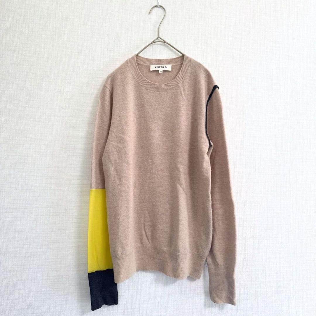 ENFOLD 近年モデル POINTカラーPULLOVER ニット セーター ENFOLD - ENFOLD エンフォルド 24AW BOX KNIT PULLOVER ボックスニット