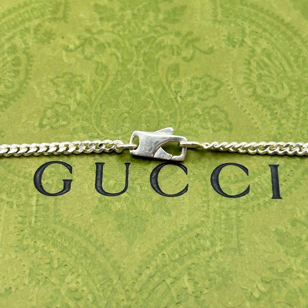美品 グッチ 喜平 チェーン ネックレス シルバー 925 全長約56cm