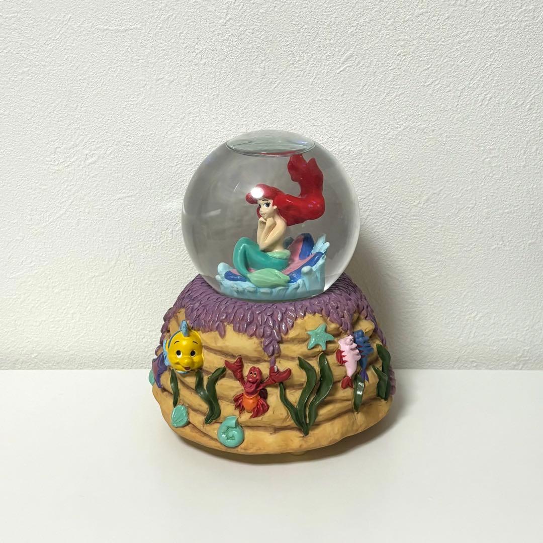 ディズニー リトルマーメイド アリエル スノードーム オルゴール