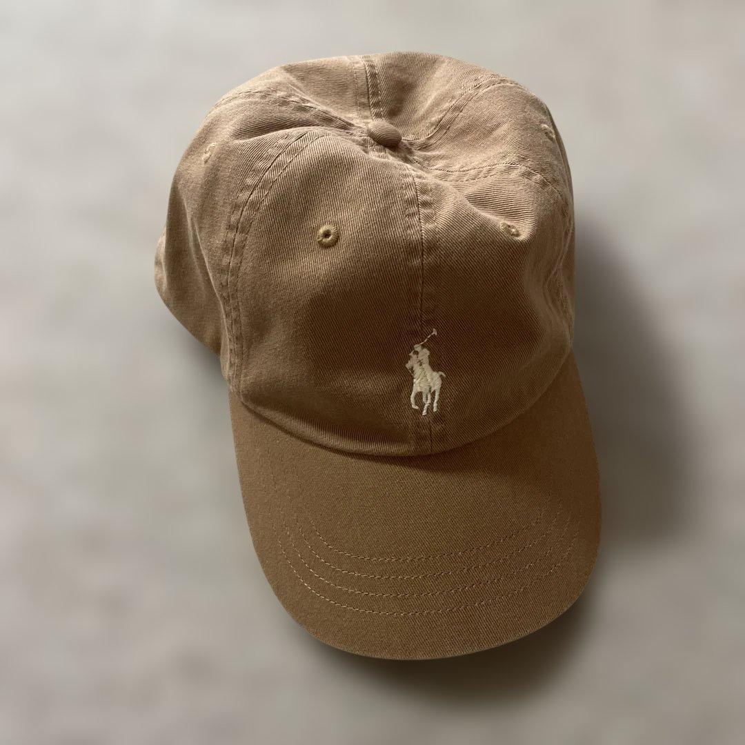 【美品】　Polo Ralph Lauren ベージュキャップ