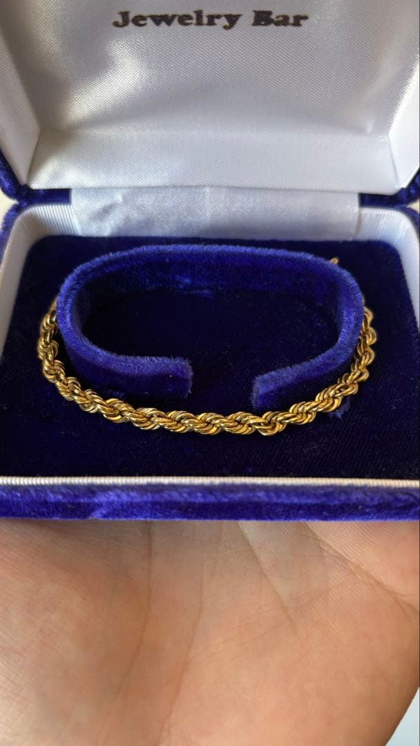 k18 パイプロープ　ブレスレット　4mm