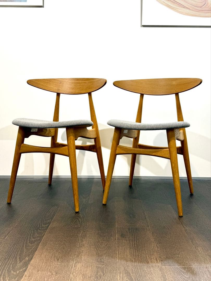 カール・ハンセン＆サンCH33P チェア オーク材本物 ウェグナー2脚セット
