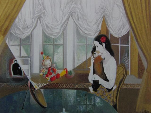 阿部盛有、【燦（17年前のある一刻）】、希少な画集画、新品高級額