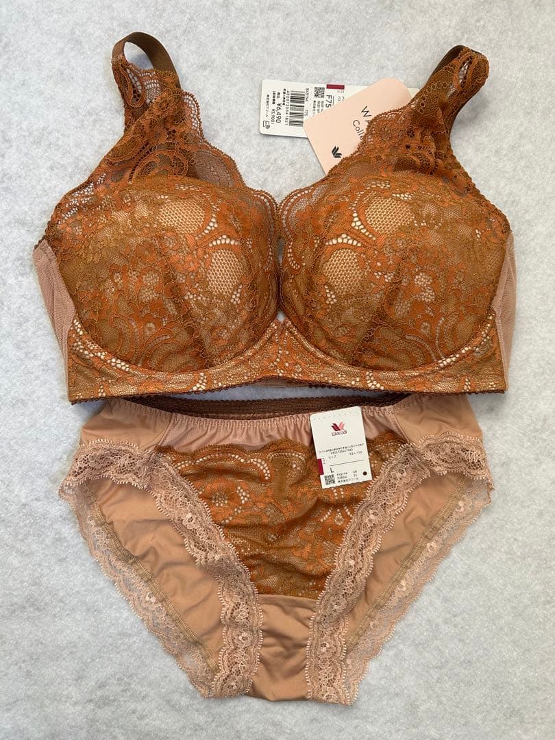 ワコール　Wacoal　ブラ&ショーツ　セット　重力ケアブラ（ノンワイヤ） WACOAL（ワコール） ブラジャー 「重力ケアブラ」 ノンワイヤーブラ