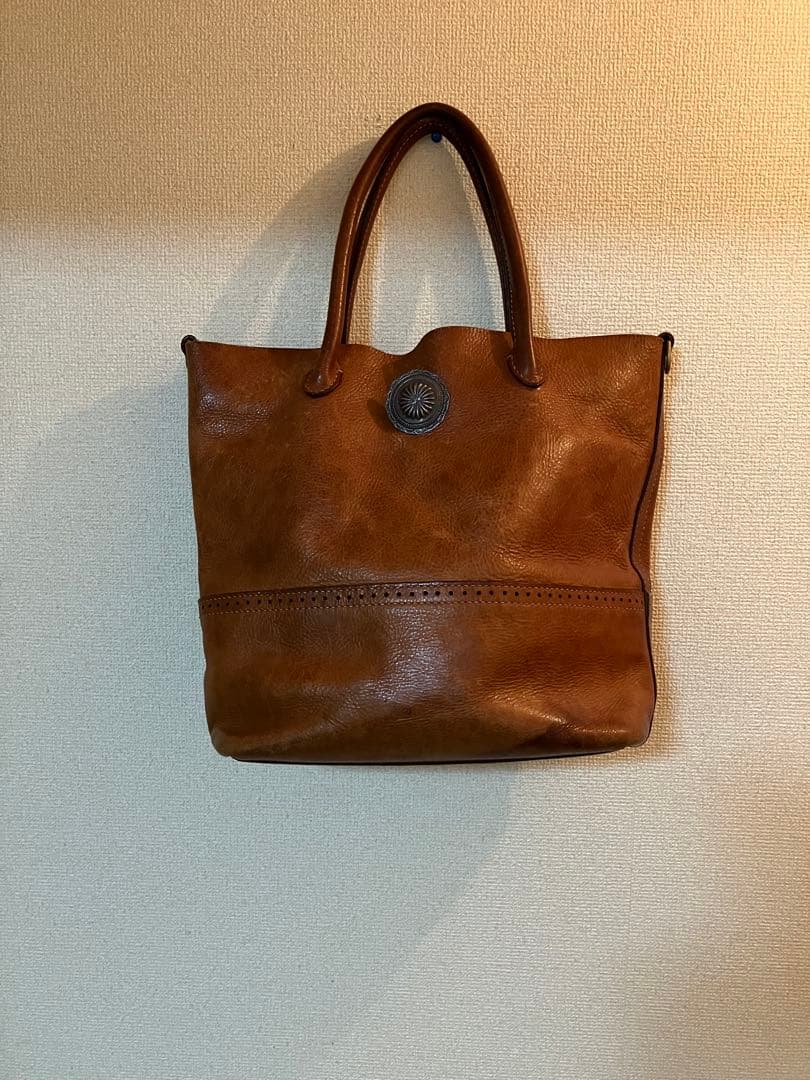 ラッキージョンレザートートバック　RRL ゴローズLUCKYJOHNアットラスト