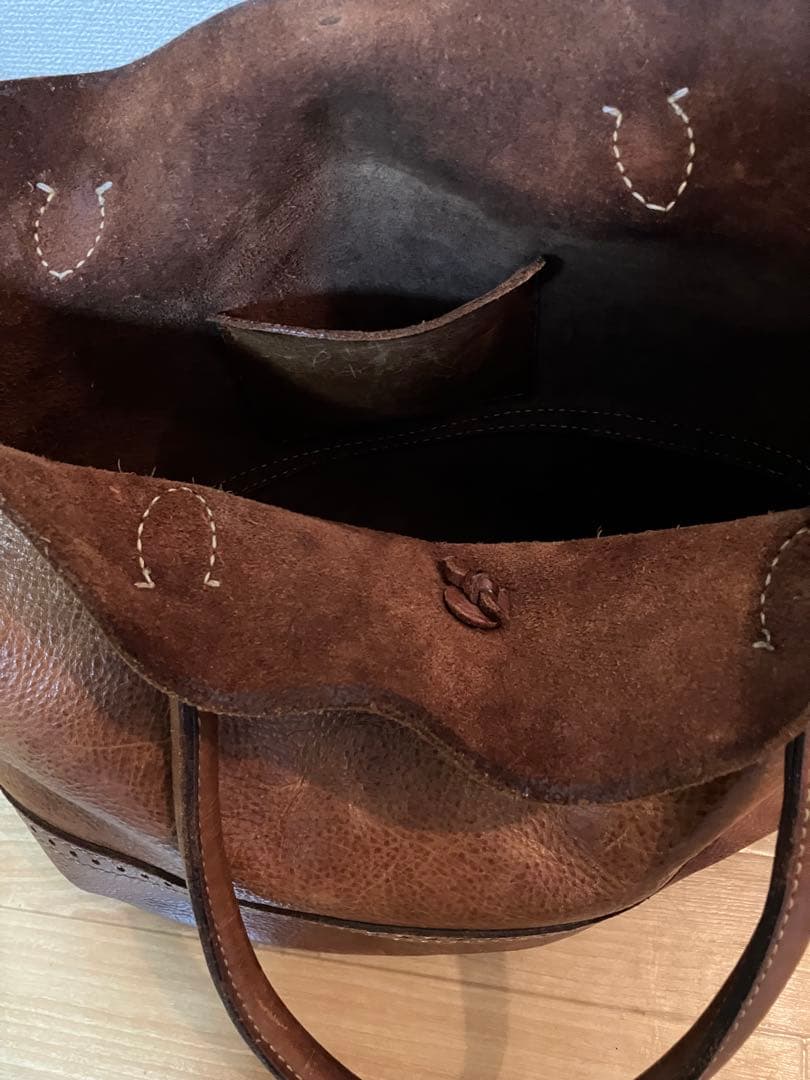 ラッキージョンレザートートバック RRL ゴローズLUCKYJOHNアットラスト