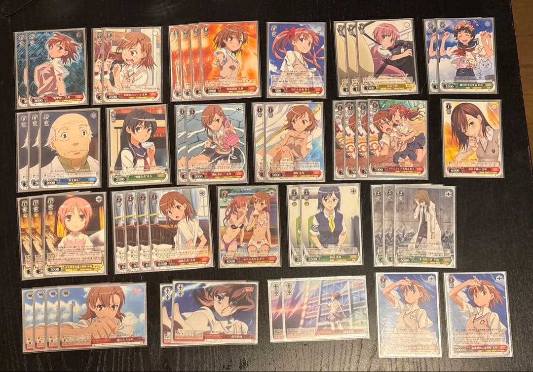 ヴァイスシュヴァルツ　とある科学の超電磁砲　デッキ　サイン有り