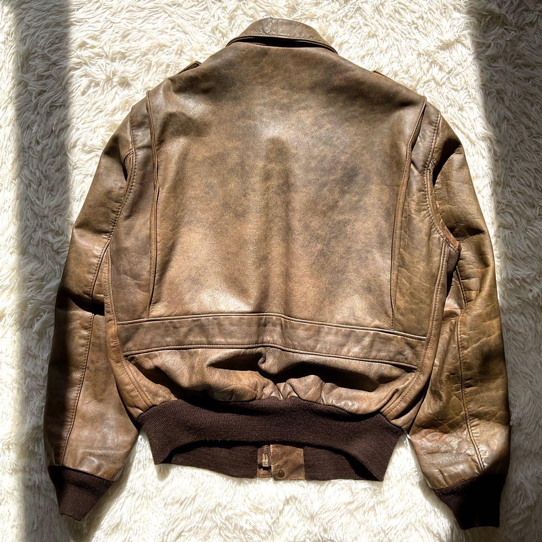 希少✨schott レザージャケット A-2 本革 フライト 40 ブラウン系