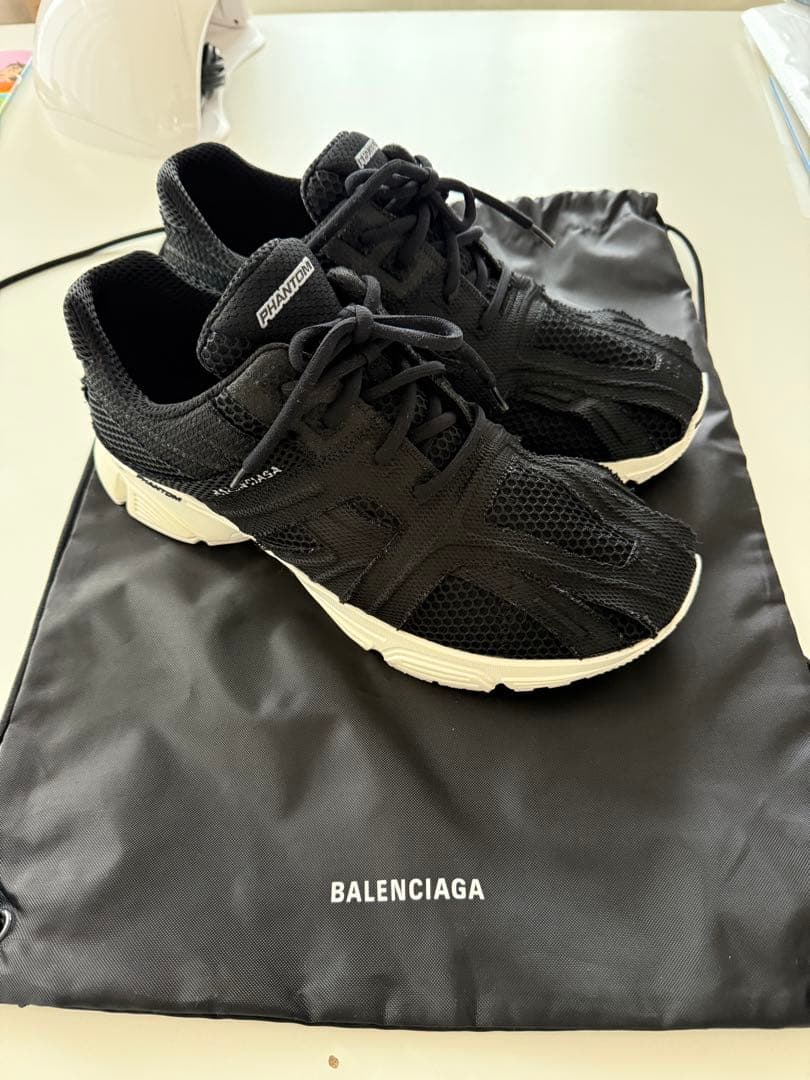 BALENCIAGA PHANTOM ブラック スニーカー　29センチ Balenciaga Phantom low-top Sneakers | Black | FARFETCH
